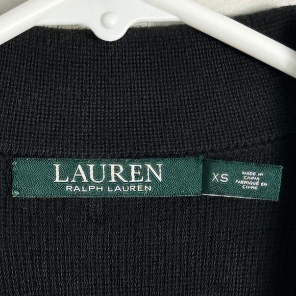 Ralph Lauren Black Knit SweaterBlazer Womens Size XS Double Button Professional - Picture 4 of 16